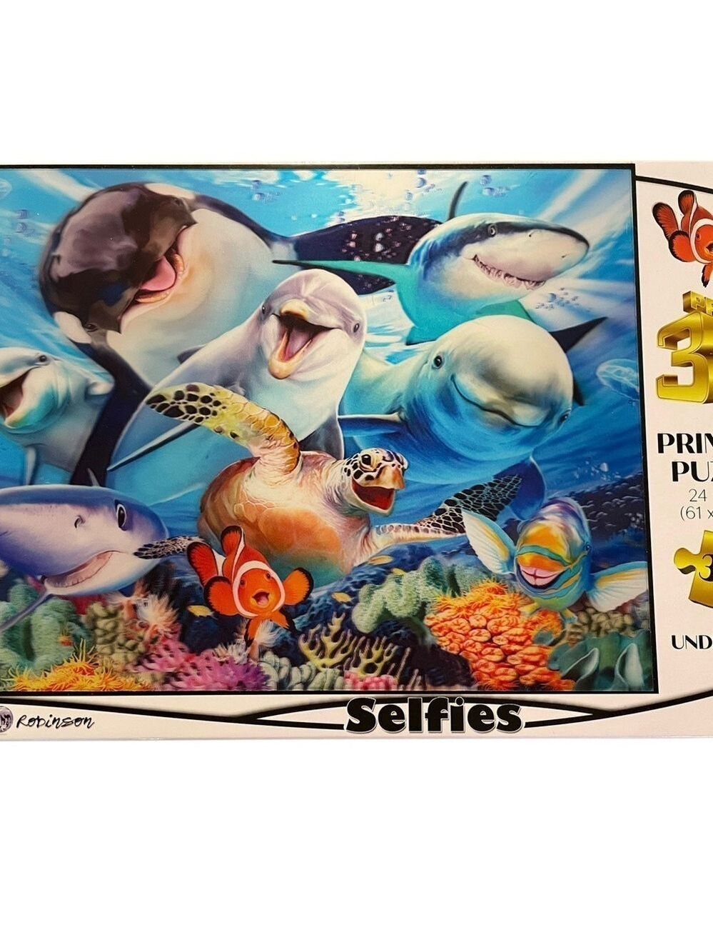 Howard Robinson Selfies Prime 3D Puzzle, "Underwater", 300 Pieces, 24" x 18".